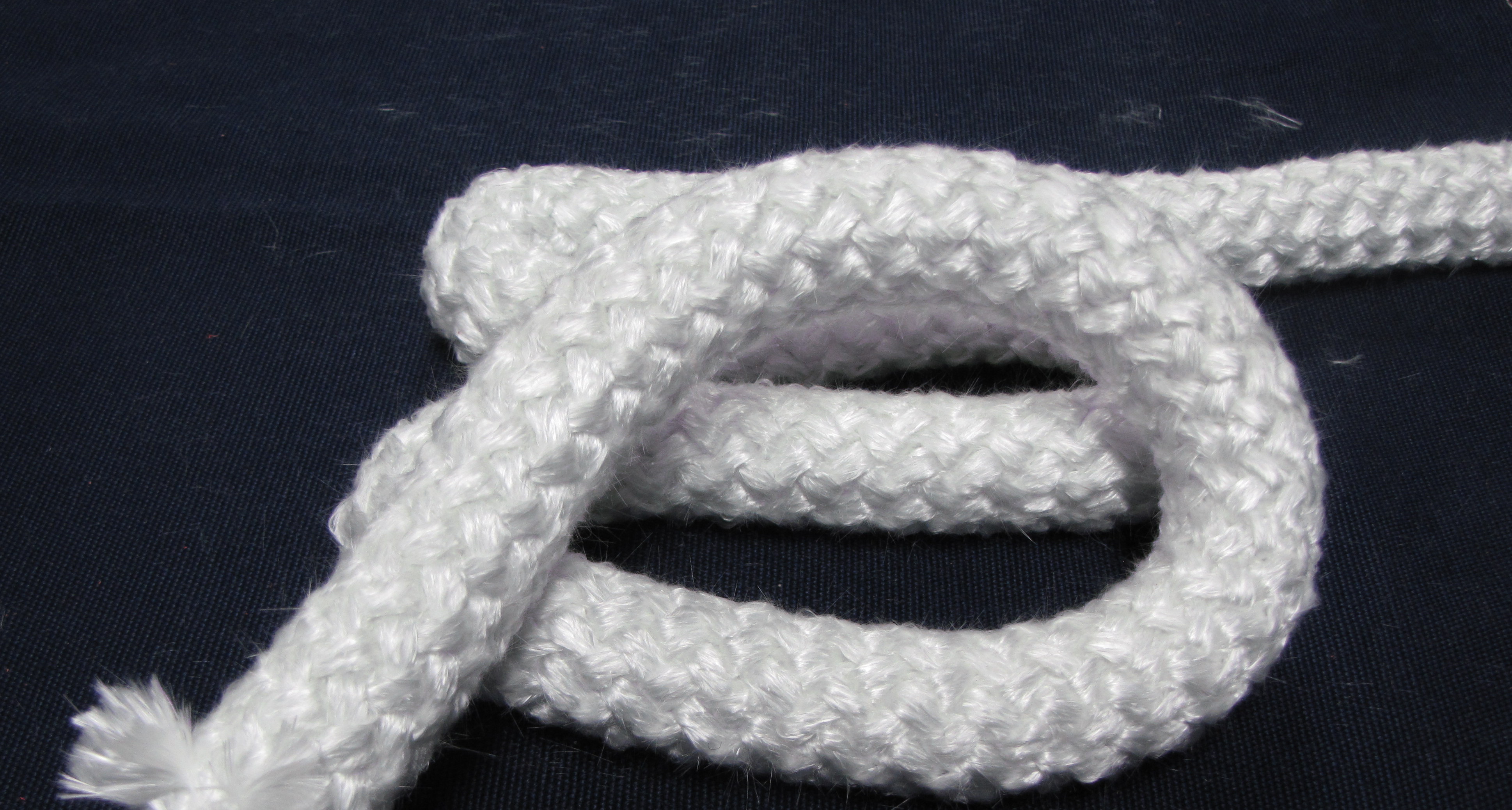 3/4" High Temperature Fiberglass Rope 8 Strand Gaskets, Inc.